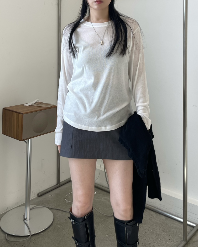 ALLVIBE韓國代購女士新品休閑人氣時尚26春夏長袖T恤天絲ALLVIBE長袖T恤