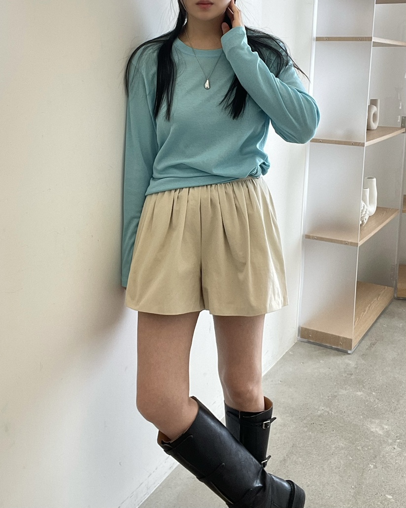 ALLVIBE韓國代購女士新品休閑人氣時尚26春夏長袖T恤天絲ALLVIBE長袖T恤