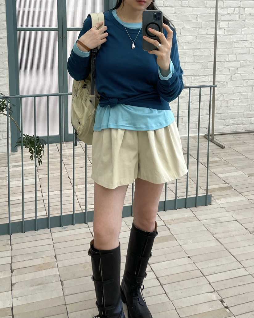 ALLVIBE韓國代購女士新品休閑人氣時尚26春夏長袖T恤天絲ALLVIBE長袖T恤