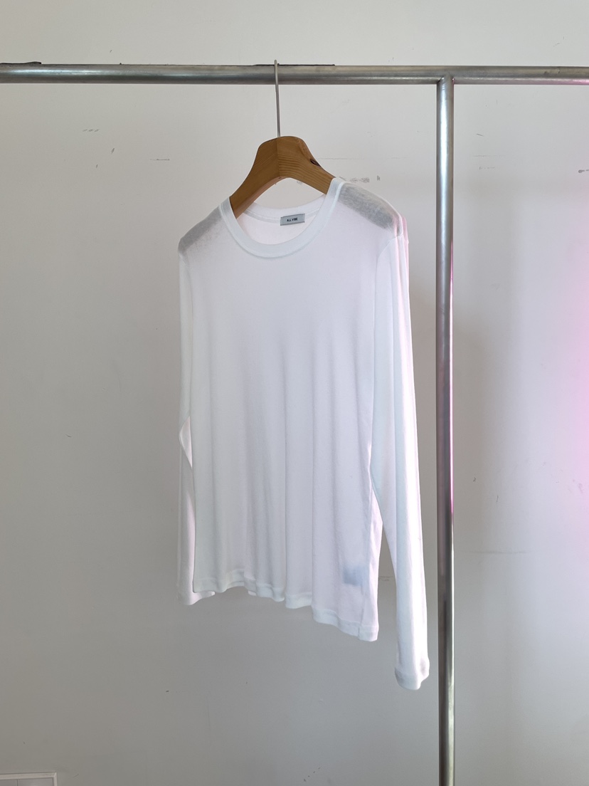 ALLVIBE韓國代購女士新品休閑人氣時尚26春夏長袖T恤天絲ALLVIBE長袖T恤圖色2