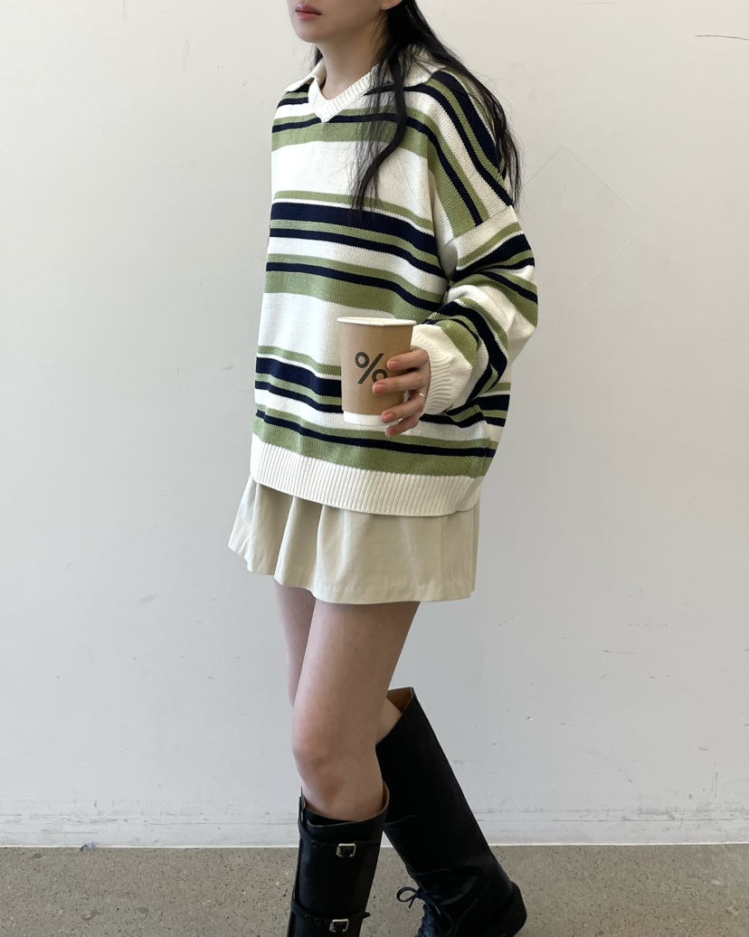 ALLVIBE韓國東大門代購女士新款休閑推薦熱賣時尚26春夏針織衫ALLVIBE針織衫