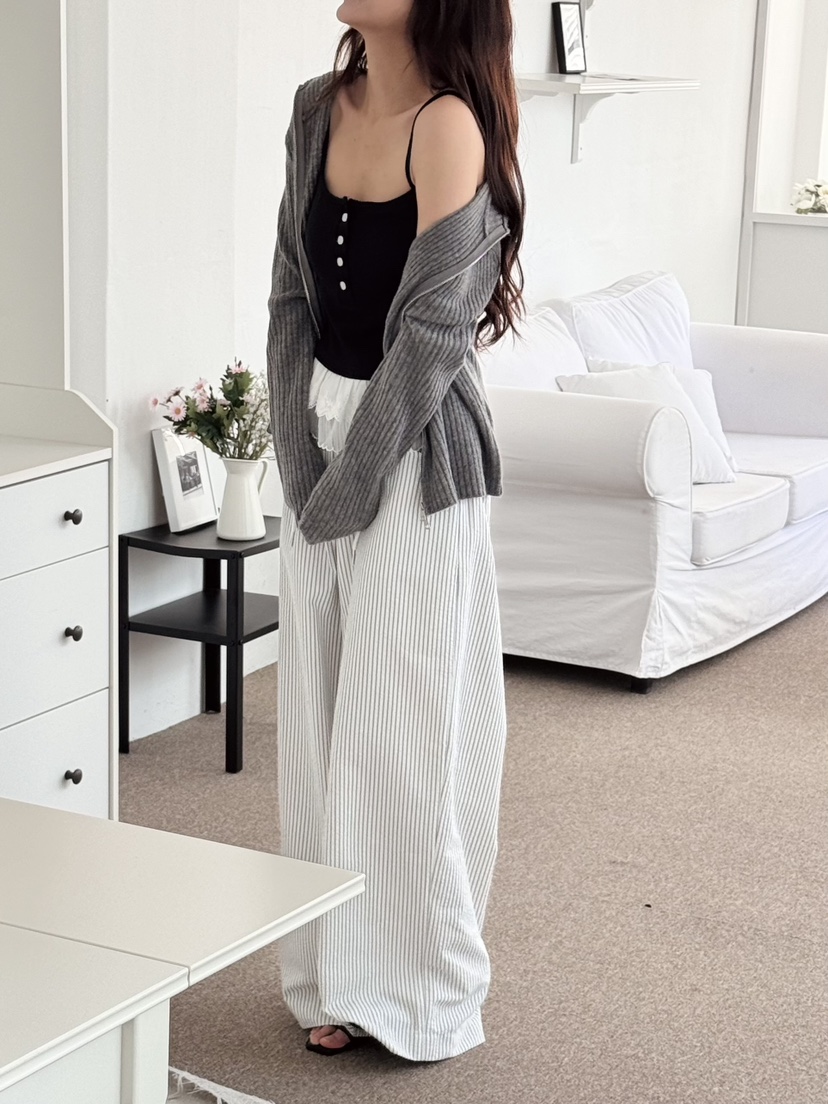 BUTTER-P韓國東大門直郵女士新款職業時尚熱賣休閑褲寬松BUTTER-P休閑褲