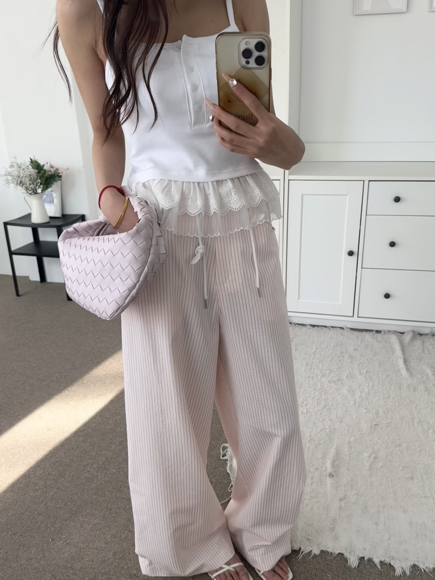 BUTTER-P韓國東大門直郵女士新款職業時尚熱賣休閑褲寬松BUTTER-P休閑褲