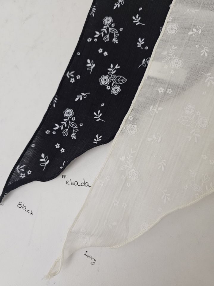 EBADA韓國東大門代購女士新款休閑26春夏時尚圍巾披肩花朵EBADA圍巾/披肩