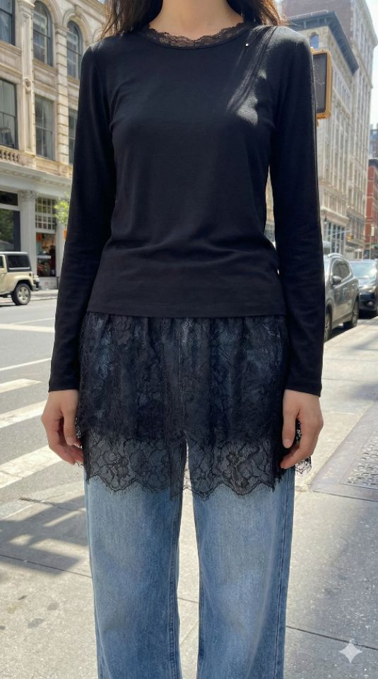 ROOKIE BUD韓國代購女士新品人氣熱賣推薦26春夏長袖T恤ROOKIE BUD-P長袖T恤