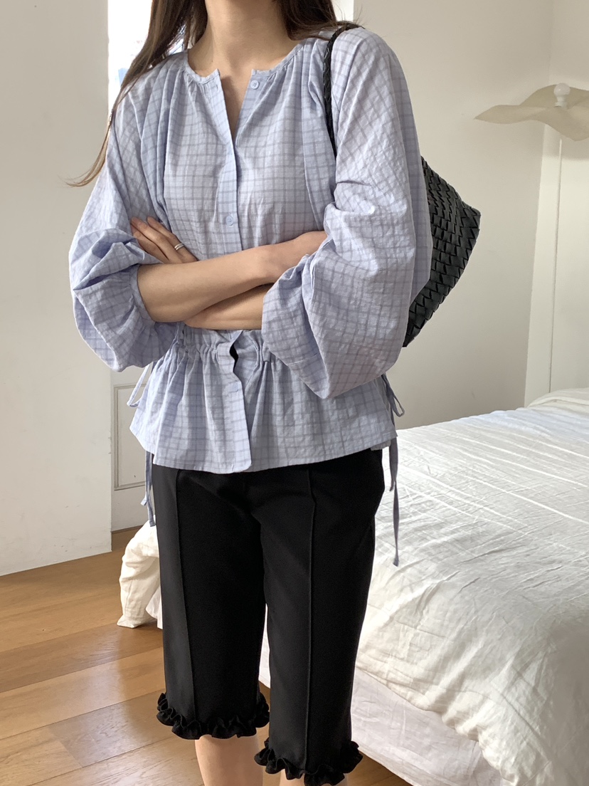 BIEN GARDER韓國直郵女裝新品休閑推薦人氣職業襯衫蕾絲衫BIEN GARDER襯衫/蕾絲衫