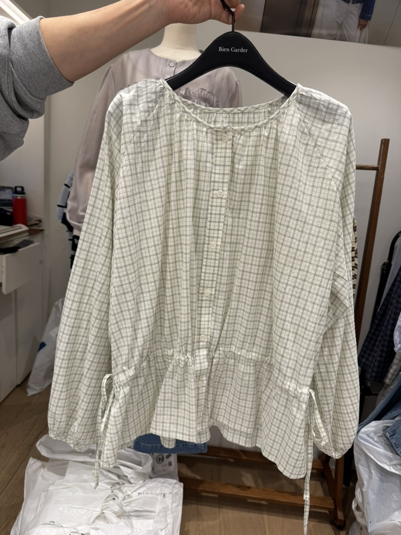 BIEN GARDER韓國直郵女裝新品休閑推薦人氣職業襯衫蕾絲衫BIEN GARDER襯衫/蕾絲衫圖色1