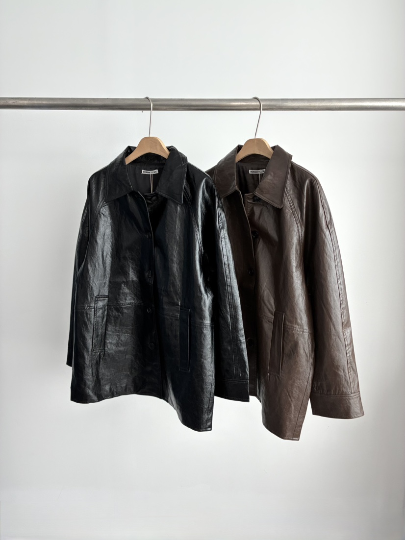 ROMANTICIZE韓國直郵實拍女裝新品熱賣26春夏夾克插肩袖皮革ROMANTICIZE夾克