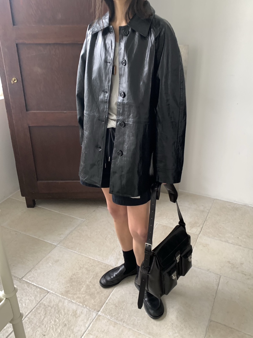 ROMANTICIZE韓國直郵實拍女裝新品熱賣26春夏夾克插肩袖皮革ROMANTICIZE夾克