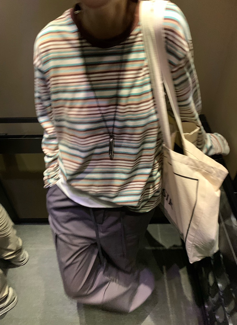 ROMANTICIZE韓國東大門代購女士新款時尚長袖T恤寬松條紋ROMANTICIZE長袖T恤