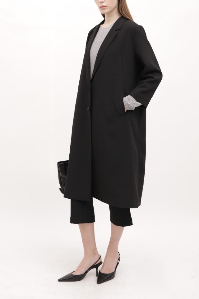 ROOKIE BUD韓國直郵實拍女裝新品職業休閑推薦人氣長款風衣ROOKIE BUD-P長款風衣