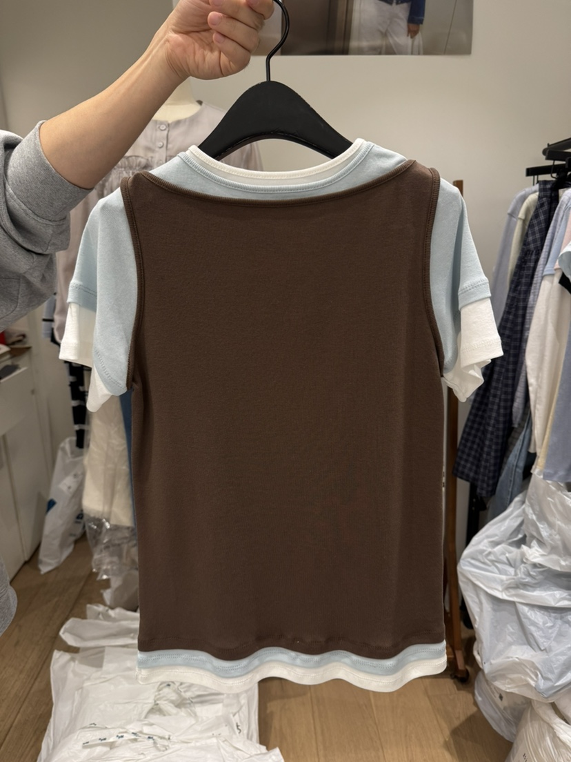 BIEN GARDER韓國東大門直郵女士新品26春夏推薦職業休閑T恤BIEN GARDERT恤