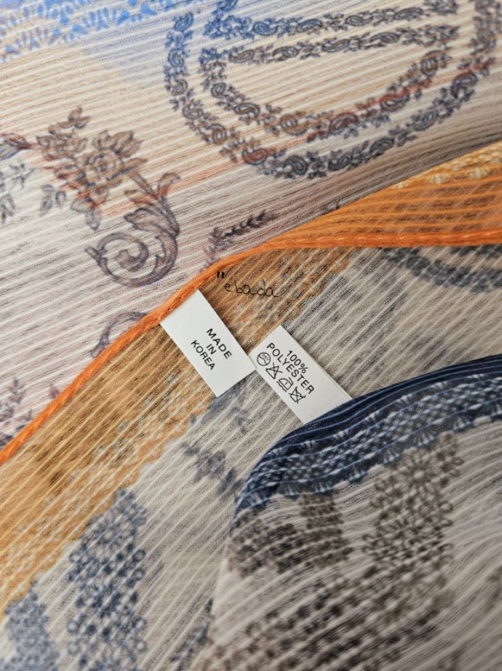 EBADA韓國代購女裝新款職業人氣時尚推薦26春夏圍巾披肩紐扣EBADA圍巾/披肩