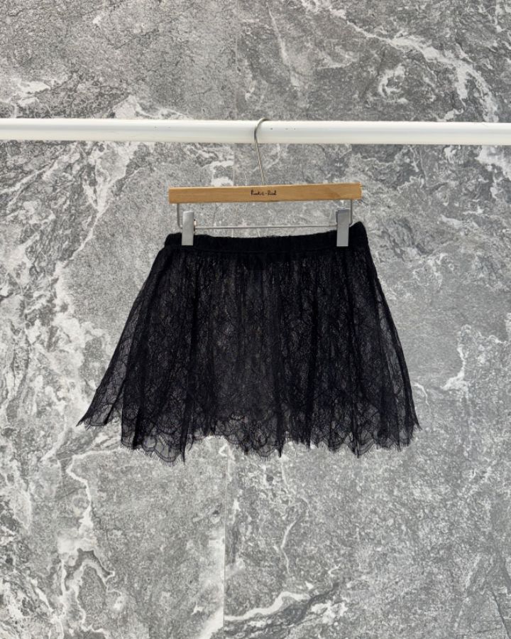 ROOKIE BUD韓國直郵實拍女士新品休閑人氣職業熱賣短裙蕾絲ROOKIE BUD-P短裙圖色1