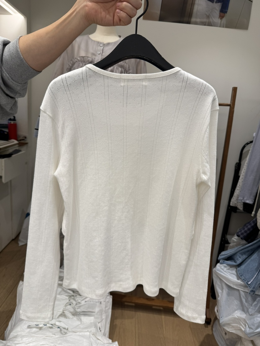 BIEN GARDER韓國東大門代購女士新品26春夏職業休閑長袖T恤BIEN GARDER長袖T恤