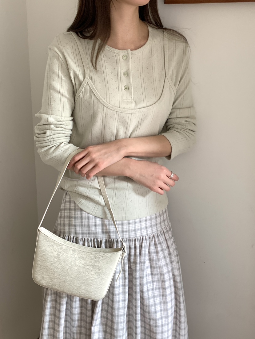 BIEN GARDER韓國東大門代購女士新品26春夏職業休閑長袖T恤BIEN GARDER長袖T恤