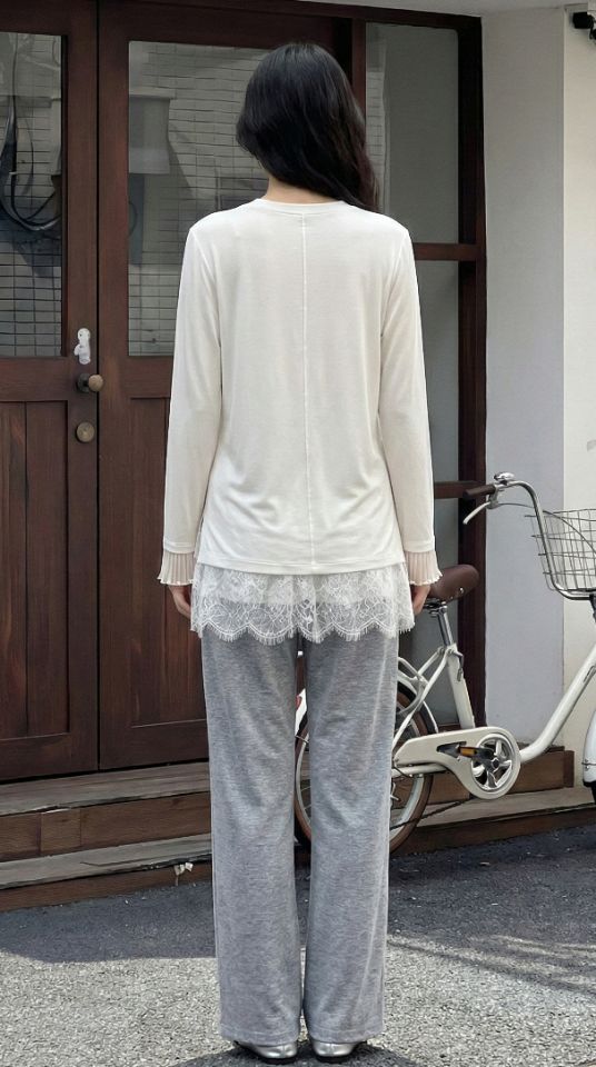 ROOKIE BUD韓國直郵女裝新品人氣推薦時尚職業熱賣長袖T恤ROOKIE BUD-P長袖T恤