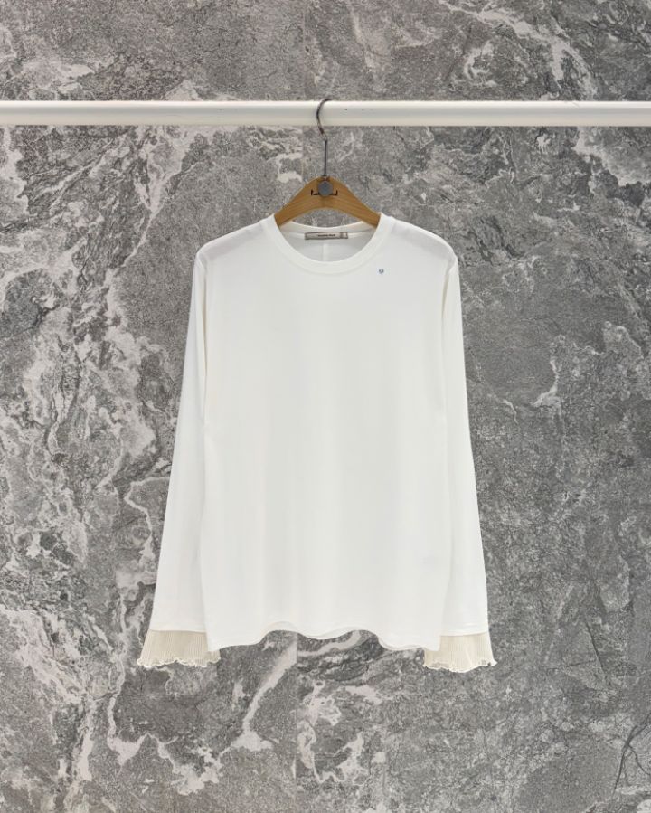 ROOKIE BUD韓國直郵女裝新品人氣推薦時尚職業熱賣長袖T恤ROOKIE BUD-P長袖T恤圖色1