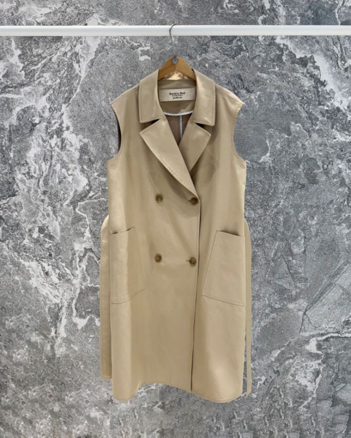 ROOKIE BUD韓國東大門代購女裝新款時尚長款風衣雙層長款ROOKIE BUD-P長款風衣圖色1