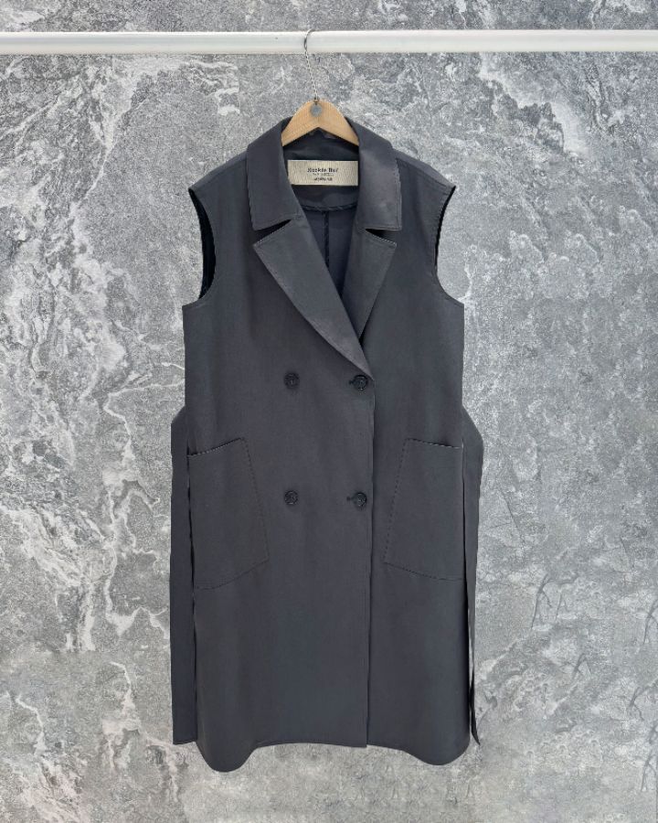 ROOKIE BUD韓國東大門代購女裝新款時尚長款風衣雙層長款ROOKIE BUD-P長款風衣圖色2