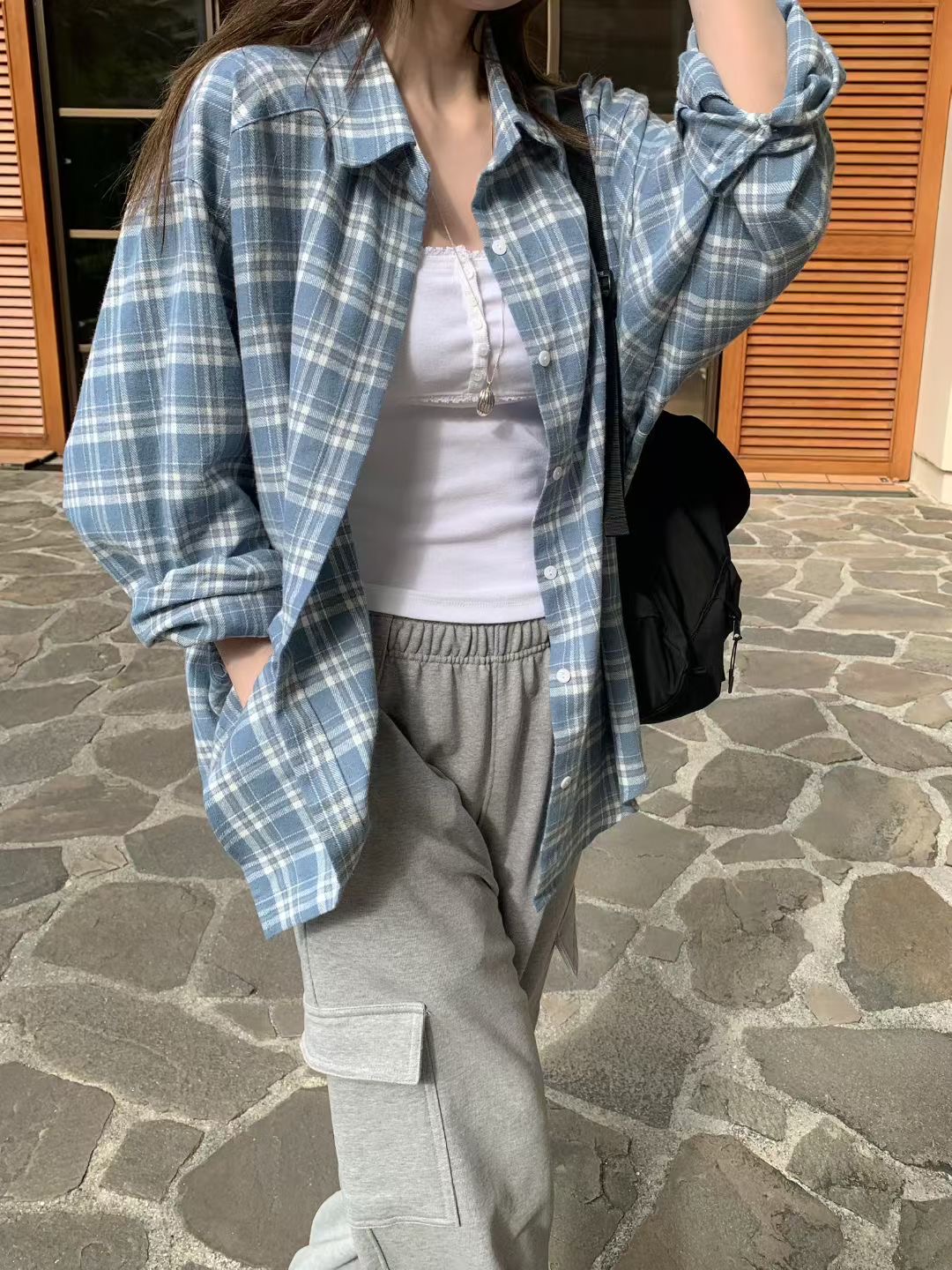 MELLOUNGE-멜라운지-T韓國代購女裝新款推薦襯衫蕾絲衫MELLOUNGE-2件起襯衫/蕾絲衫圖色2