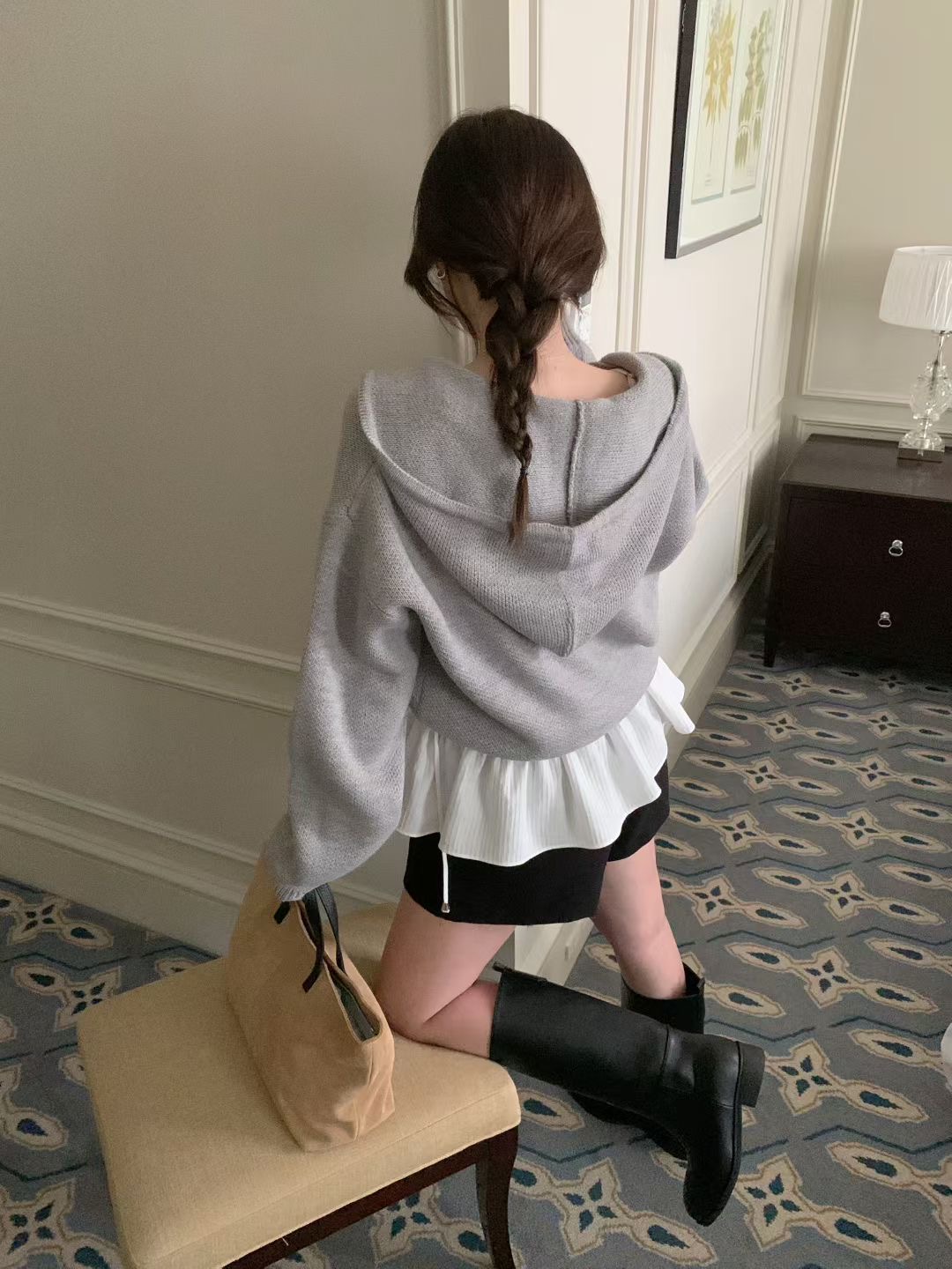 MELLOUNGE-멜라운지-T韓國直郵女裝新品人氣休閑針織衫MELLOUNGE-2件起針織衫