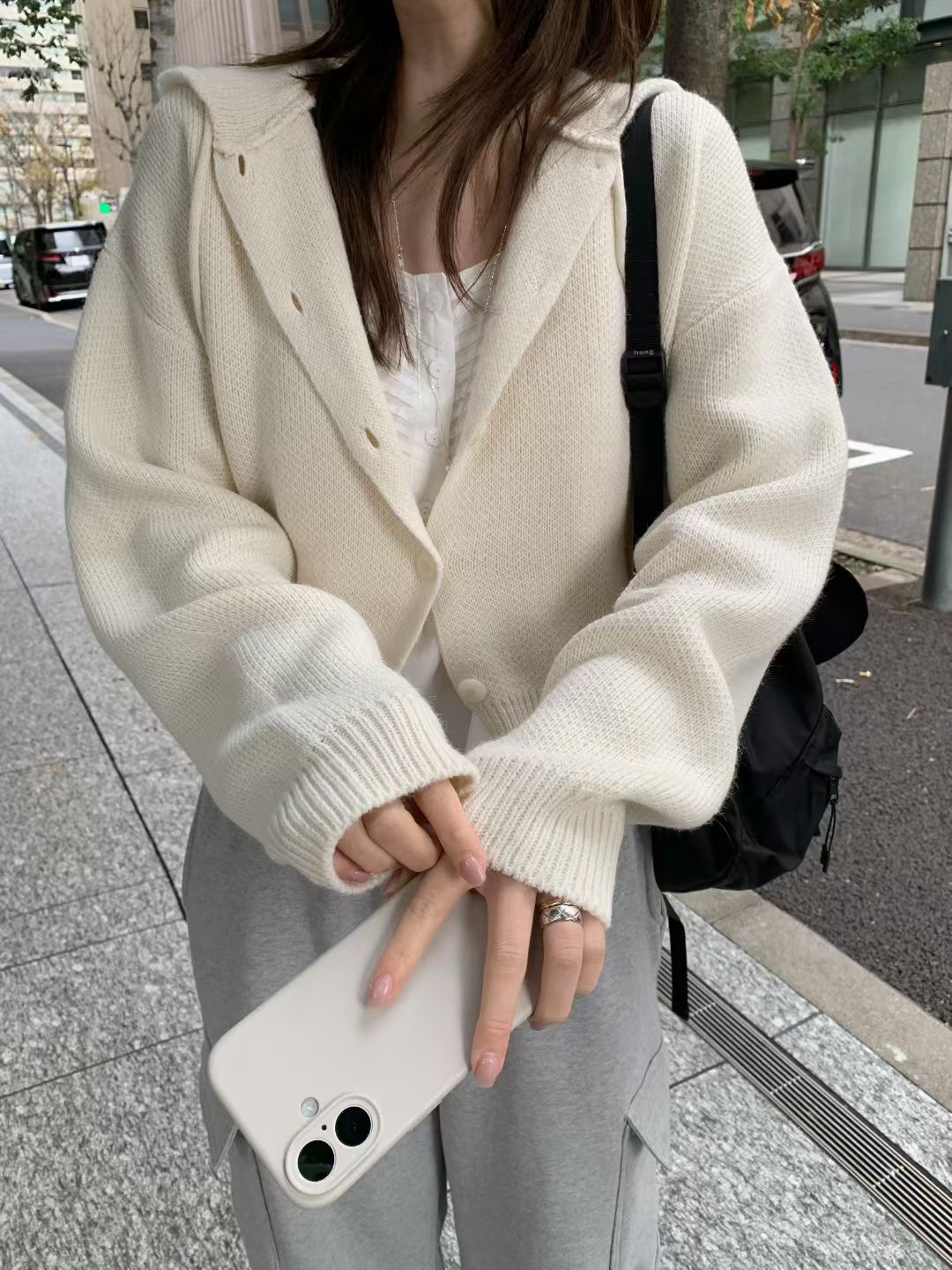 MELLOUNGE-멜라운지-T韓國直郵女裝新品人氣休閑針織衫MELLOUNGE-2件起針織衫圖色1