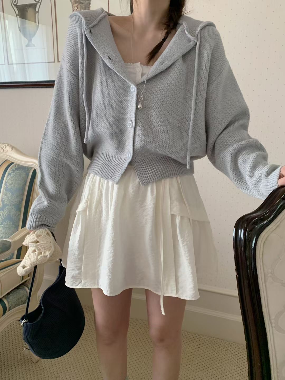 MELLOUNGE-멜라운지-T韓國直郵女裝新品人氣休閑針織衫MELLOUNGE-2件起針織衫圖色2