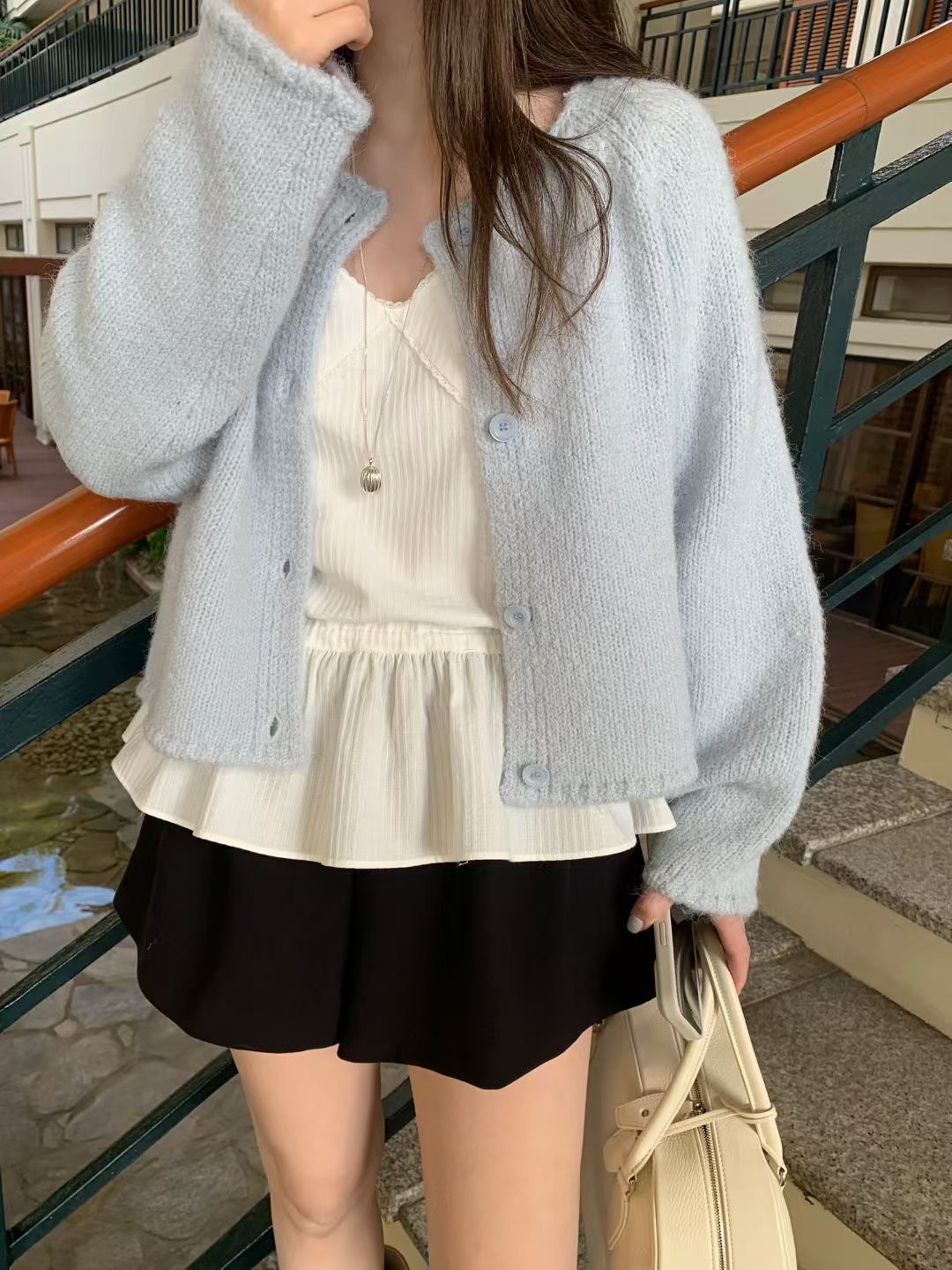 MELLOUNGE-멜라운지-T韓國代購女裝新款職業熱賣針織衫MELLOUNGE-2件起針織衫