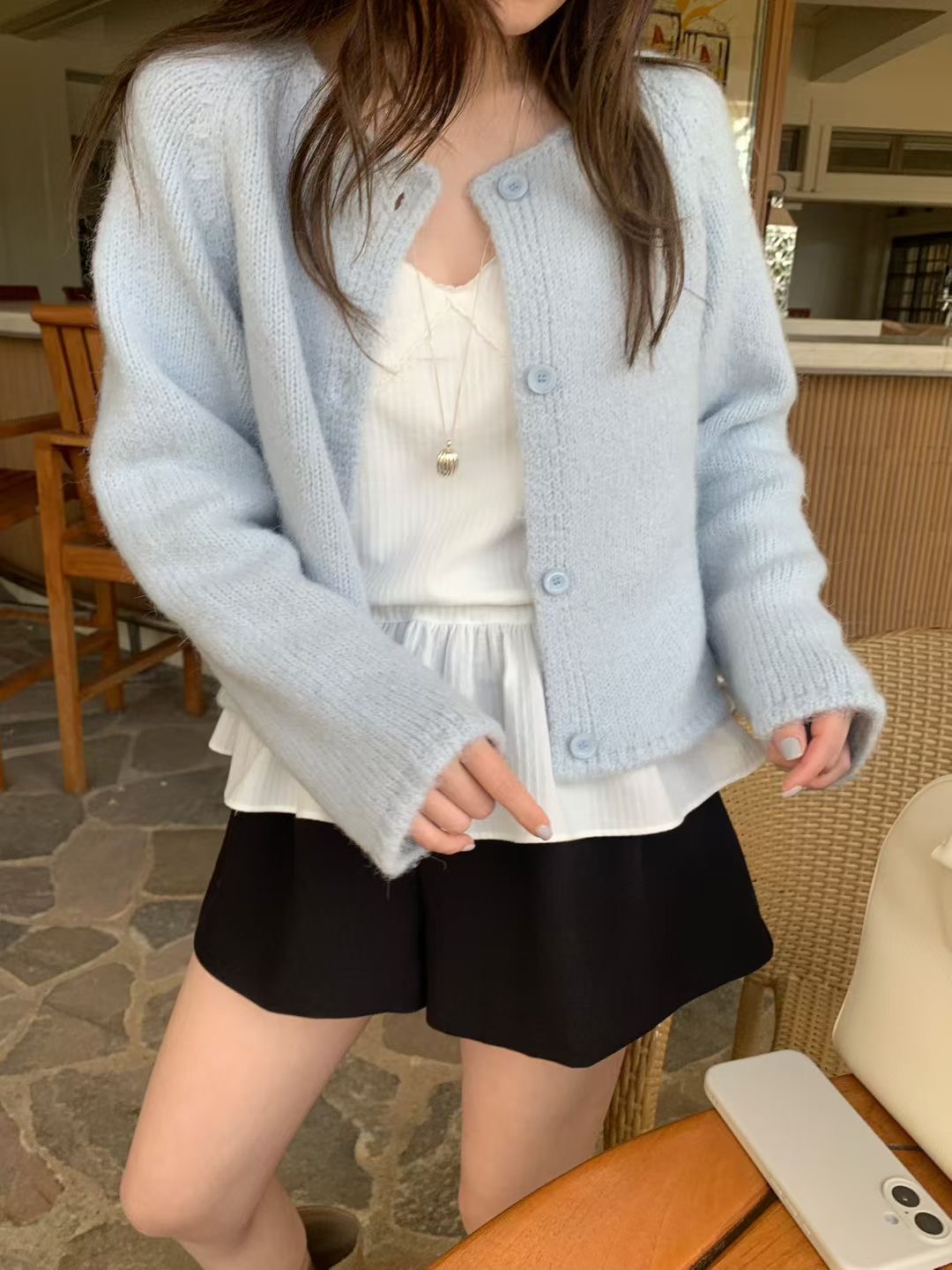 MELLOUNGE-멜라운지-T韓國代購女裝新款職業熱賣針織衫MELLOUNGE-2件起針織衫圖色3