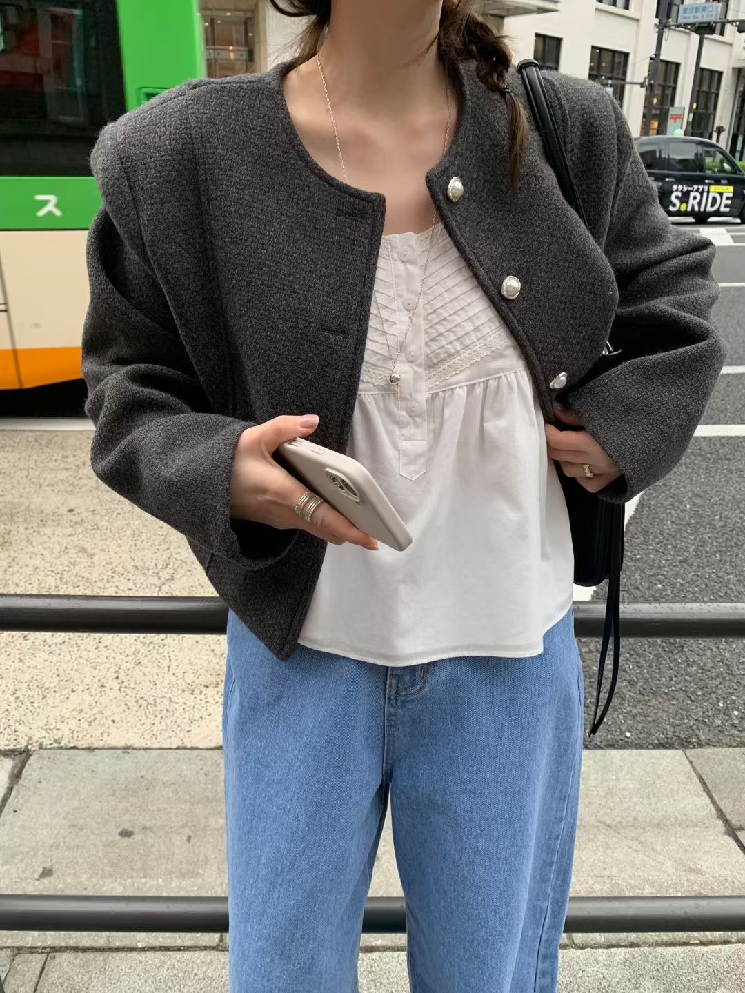 MELLOUNGE-멜라운지-T韓國代購女士新款時尚職業熱賣夾克MELLOUNGE-2件起夾克