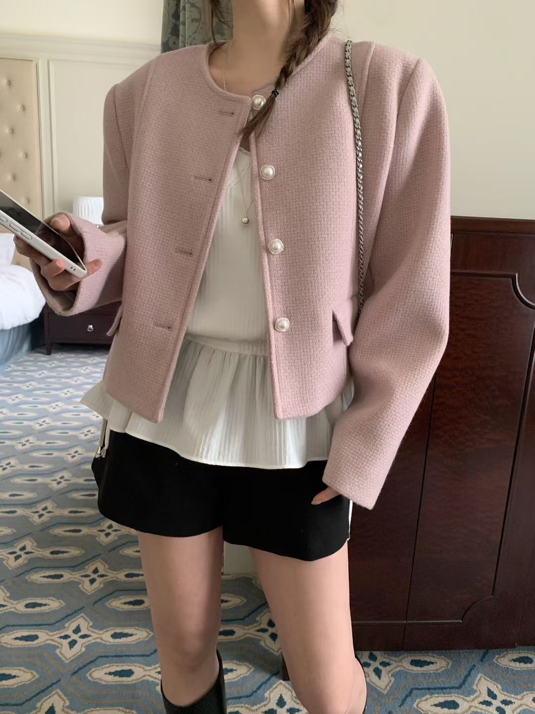 MELLOUNGE-멜라운지-T韓國代購女士新款時尚職業熱賣夾克MELLOUNGE-2件起夾克圖色1