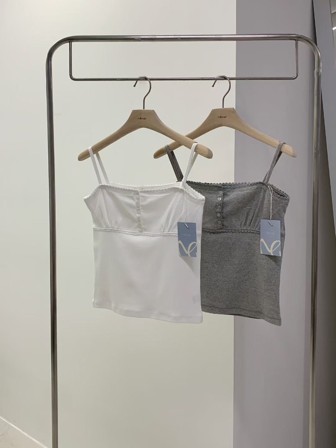 MELLOUNGE-멜라운지-T韓國東大門直郵女士新品時尚吊帶背心MELLOUNGE-2件起吊帶/背心圖色2左二色