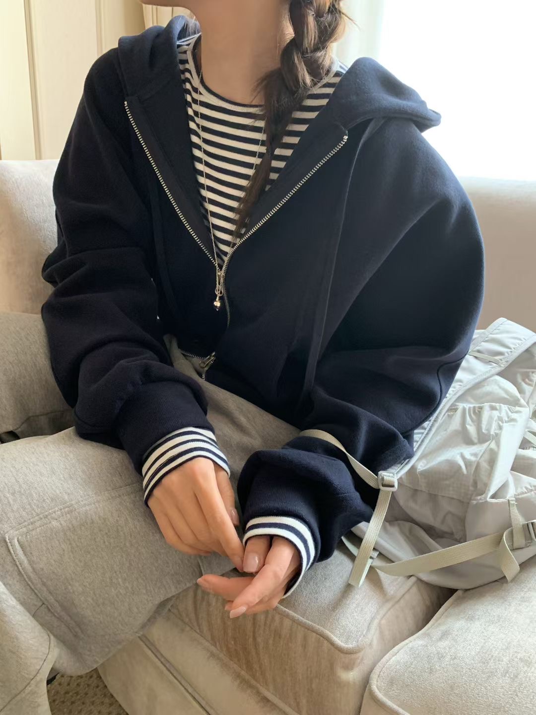 MELLOUNGE-멜라운지-T韓國直郵實拍女士新品休閑推薦夾克MELLOUNGE-2件起夾克