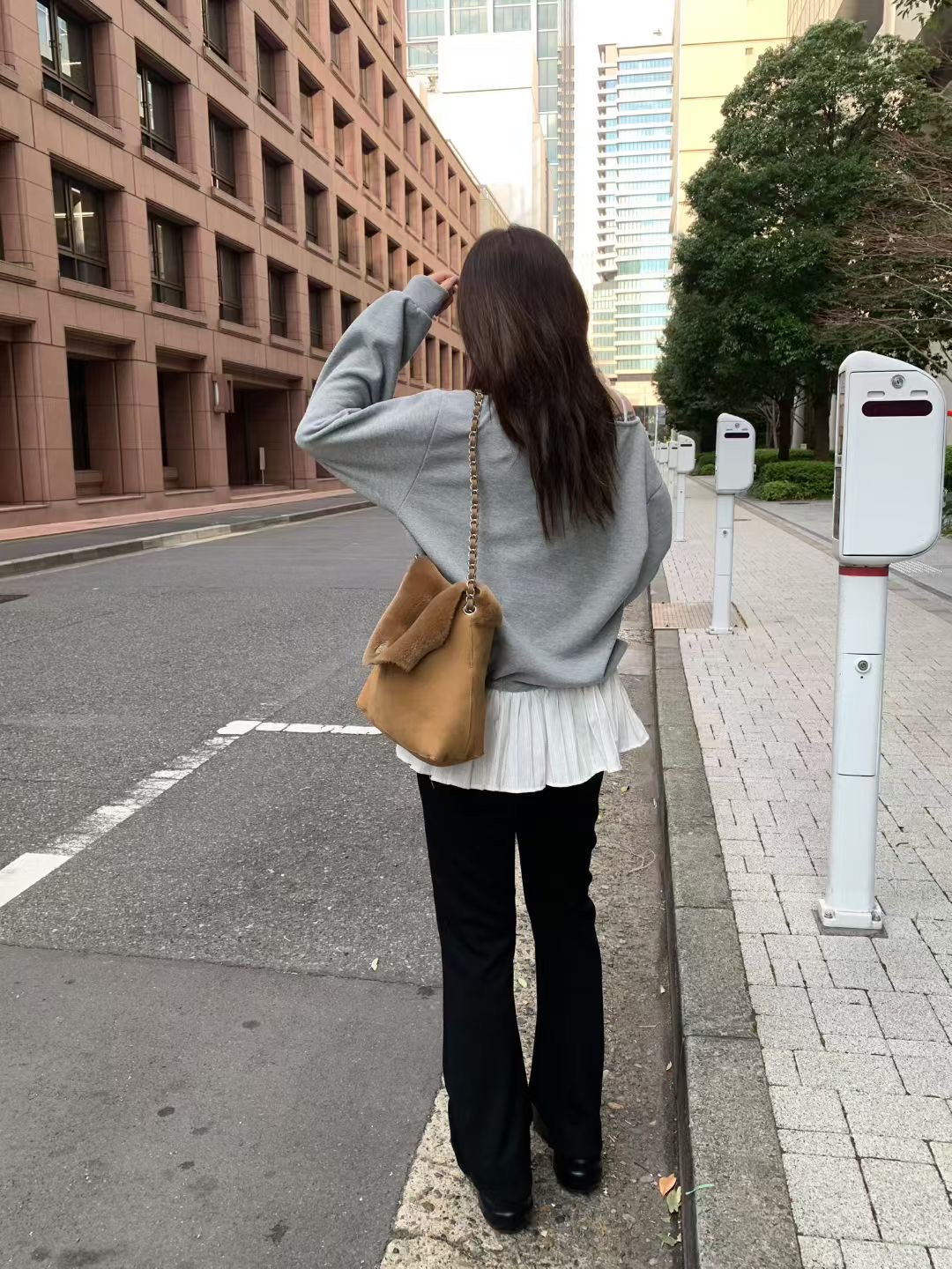 MELLOUNGE-멜라운지-T韓國直郵實拍女裝新品熱賣衛衣假兩件MELLOUNGE-2件起衛衣