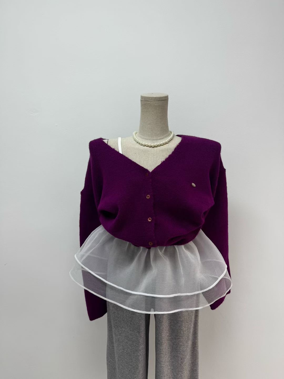 BIENVU韓國東大門代購女裝新品職業推薦熱賣休閑人氣針織衫BIENVU針織衫圖色3