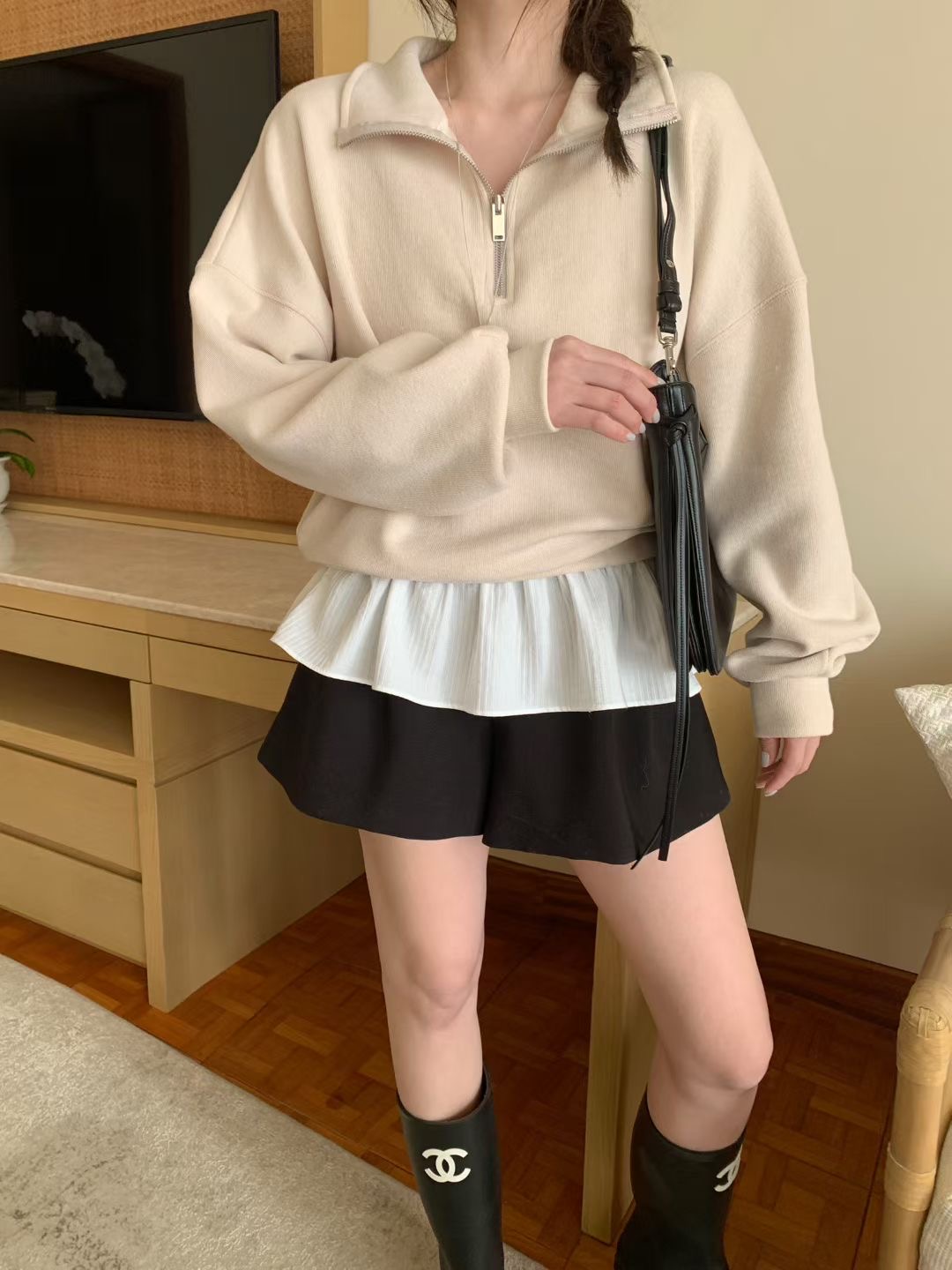 MELLOUNGE-멜라운지-T韓國直郵實拍女裝新品職業熱賣衛衣MELLOUNGE-2件起衛衣