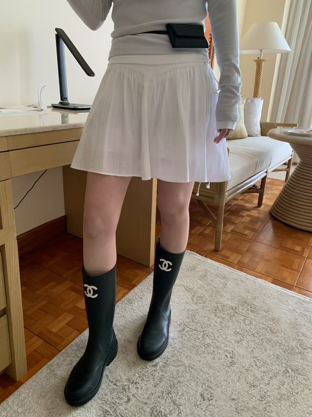 MELLOUNGE-멜라운지-T韓國東大門代購女士新款推薦短裙MELLOUNGE-2件起短裙