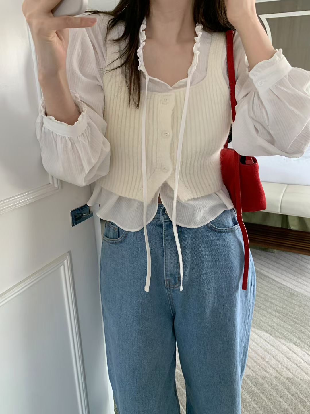 MELLOUNGE-멜라운지-T韓國東大門直郵女士新品推薦吊帶背心不含內搭MELLOUNGE-2件起吊帶/背心圖色1