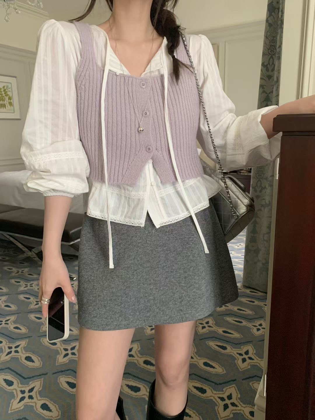 MELLOUNGE-멜라운지-T韓國東大門直郵女士新品推薦吊帶背心不含內搭MELLOUNGE-2件起吊帶/背心圖色3