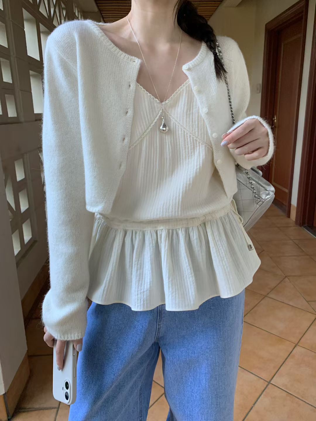 MELLOUNGE-멜라운지-T韓國直郵實拍女裝新款人氣吊帶背心MELLOUNGE-2件起吊帶/背心