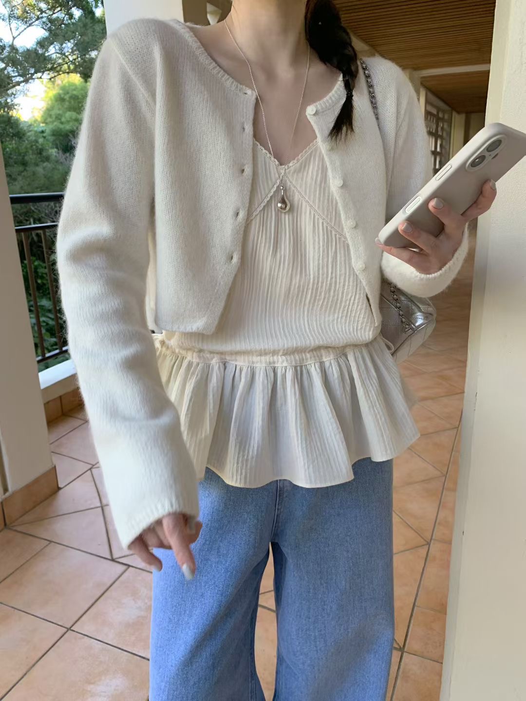 MELLOUNGE-멜라운지-T韓國直郵實拍女裝新款人氣吊帶背心MELLOUNGE-2件起吊帶/背心