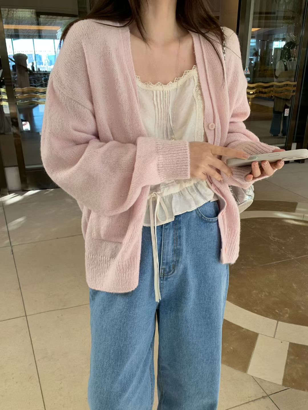 MELLOUNGE-멜라운지-T韓國直郵實拍女士新款休閑針織衫MELLOUNGE-2件起針織衫