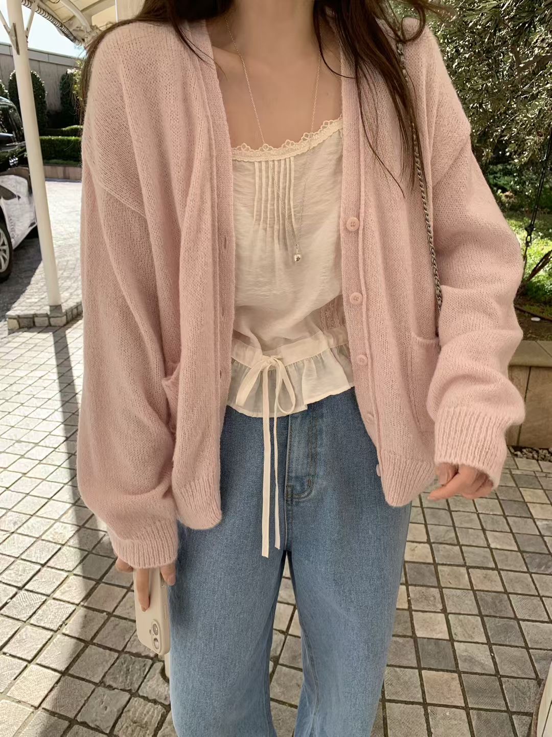 MELLOUNGE-멜라운지-T韓國直郵實拍女士新款休閑針織衫MELLOUNGE-2件起針織衫圖色1