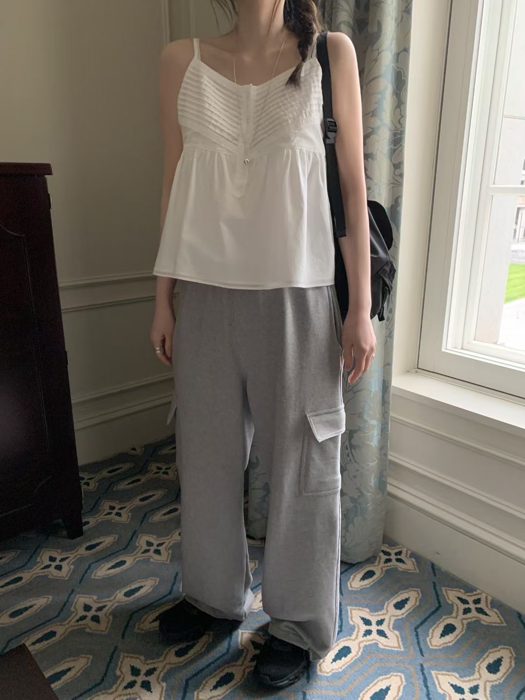 MELLOUNGE-멜라운지-T韓國直郵實拍女裝新品熱賣吊帶背心MELLOUNGE-2件起吊帶/背心