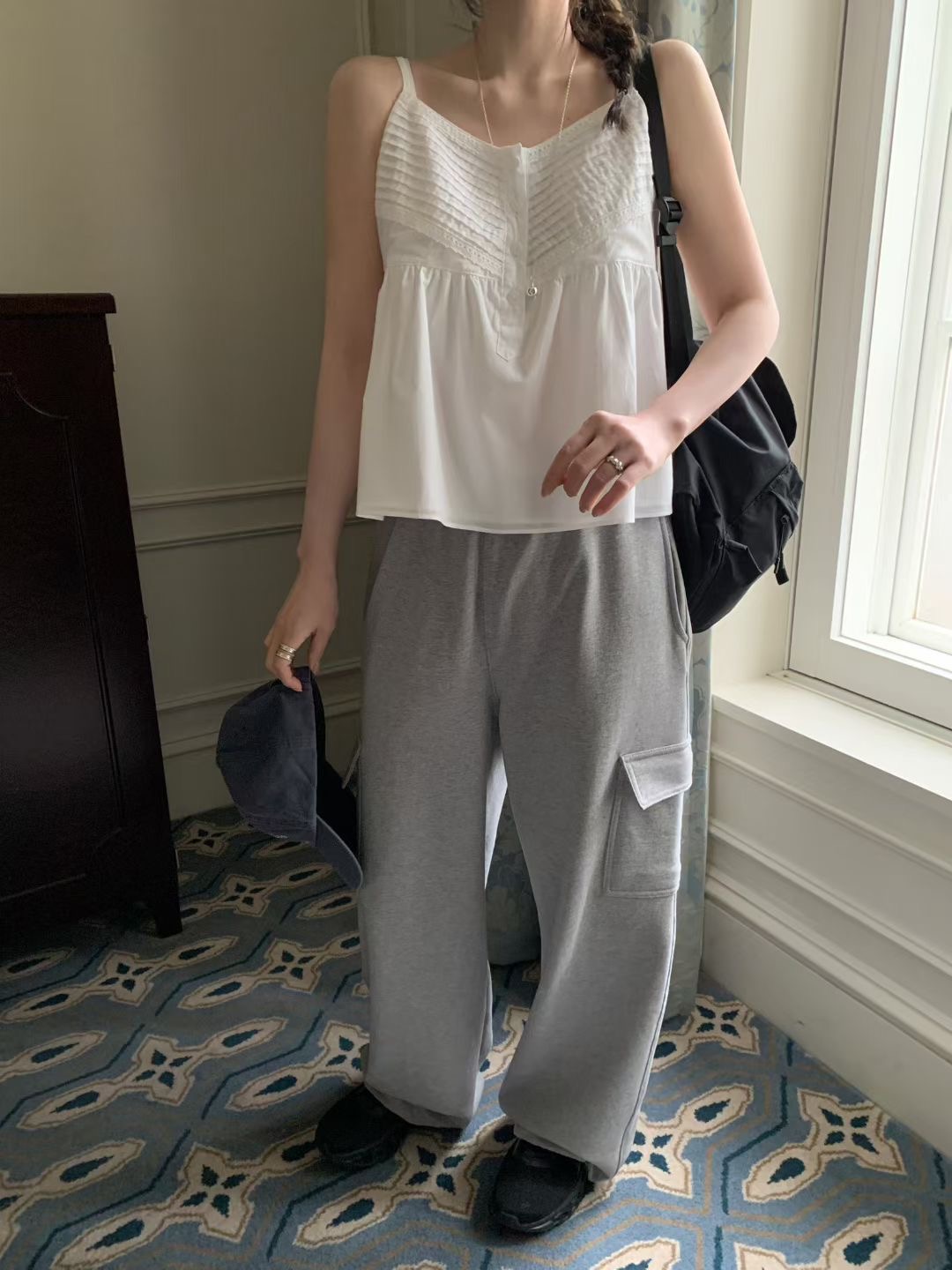 MELLOUNGE-멜라운지-T韓國直郵實拍女裝新品熱賣吊帶背心MELLOUNGE-2件起吊帶/背心