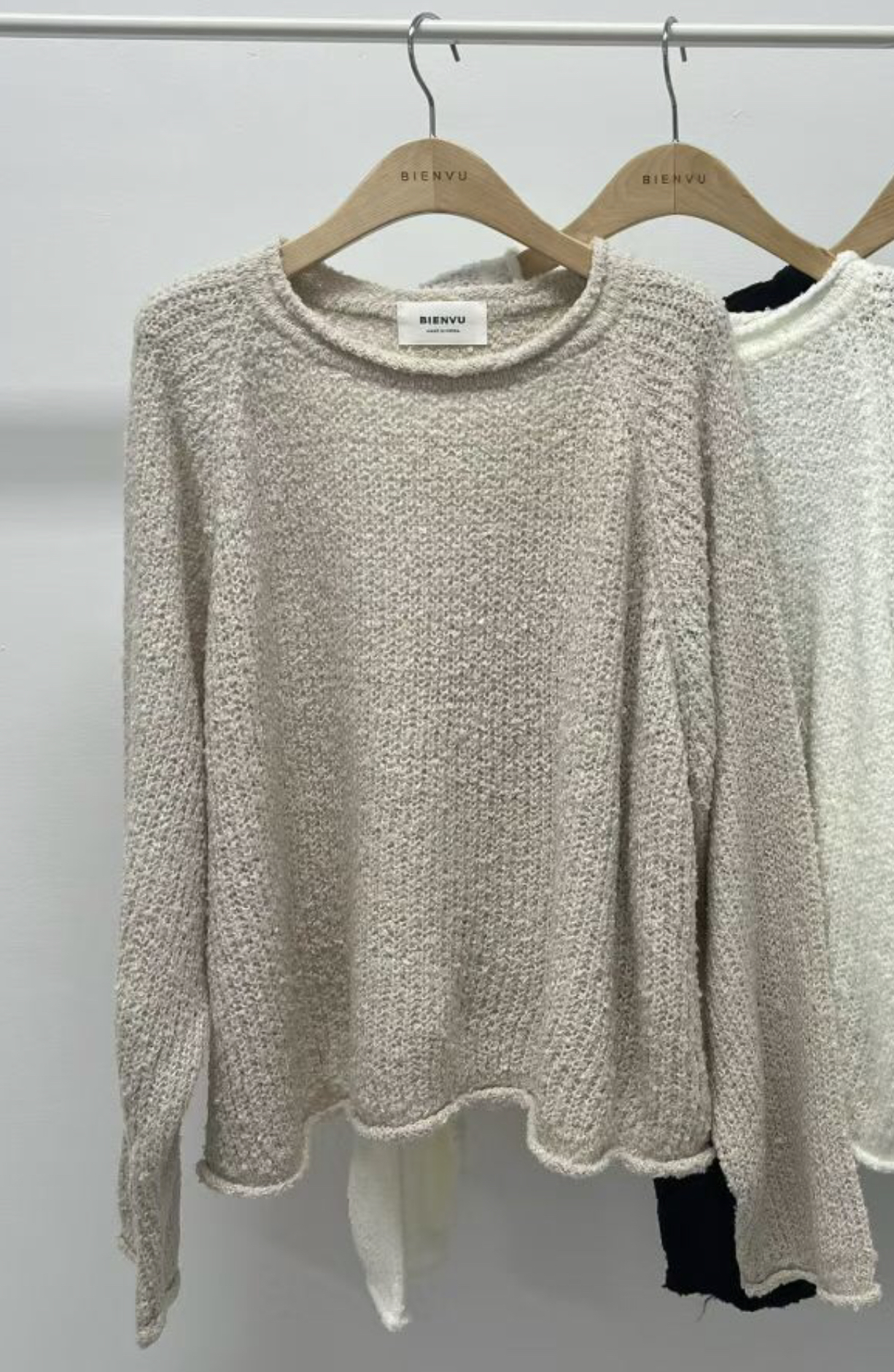 BIENVU韓國直郵實拍女裝新品時尚休閑熱賣26春夏推薦針織衫BIENVU針織衫圖色1