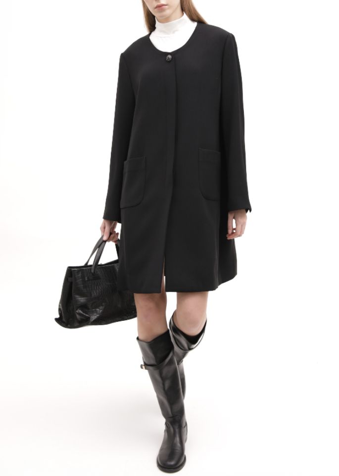 ROOKIE BUD韓國代購女裝新品休閑熱賣職業人氣中長款大衣ROOKIE BUD-P中長款大衣