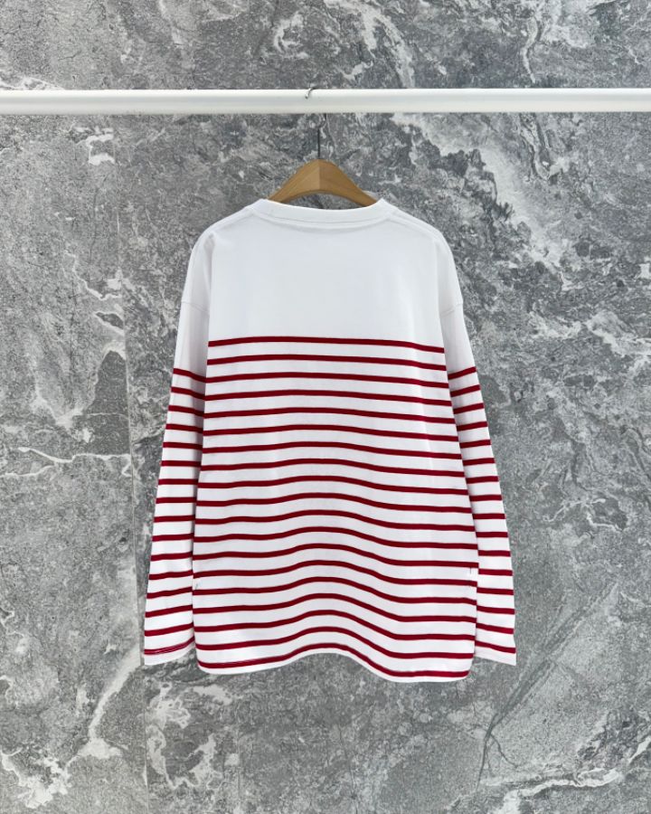 ROOKIE BUD韓國直郵女士新品職業時尚人氣26春夏長袖T恤條紋ROOKIE BUD-P長袖T恤