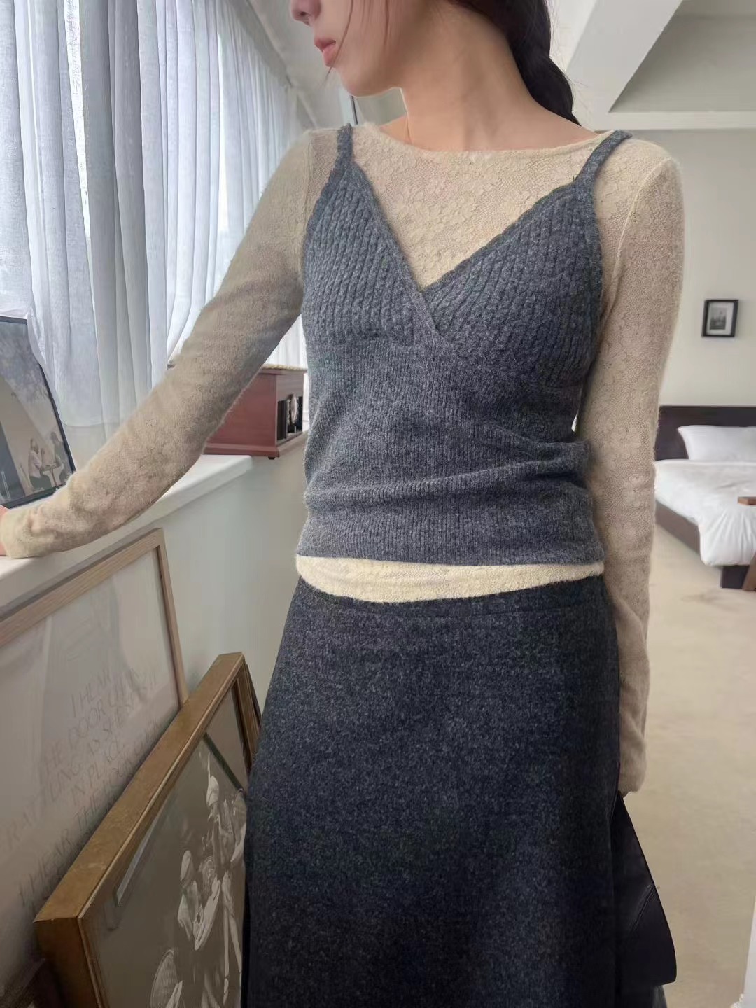 ALOHA-OT韓國東大門直郵女士新款職業時尚吊帶背心不含內搭ALOHA-OT吊帶/背心